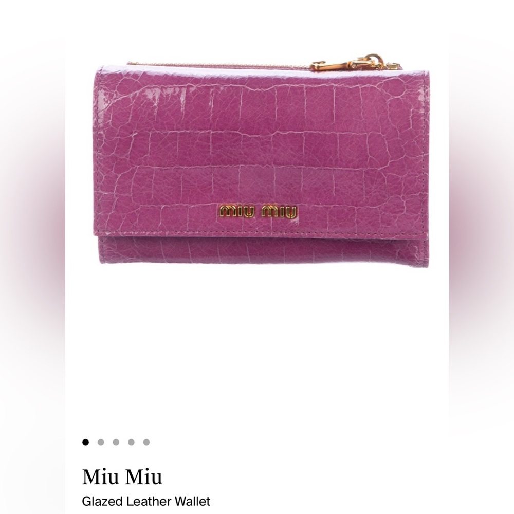 Stunning Purple Miu Miu Wallet